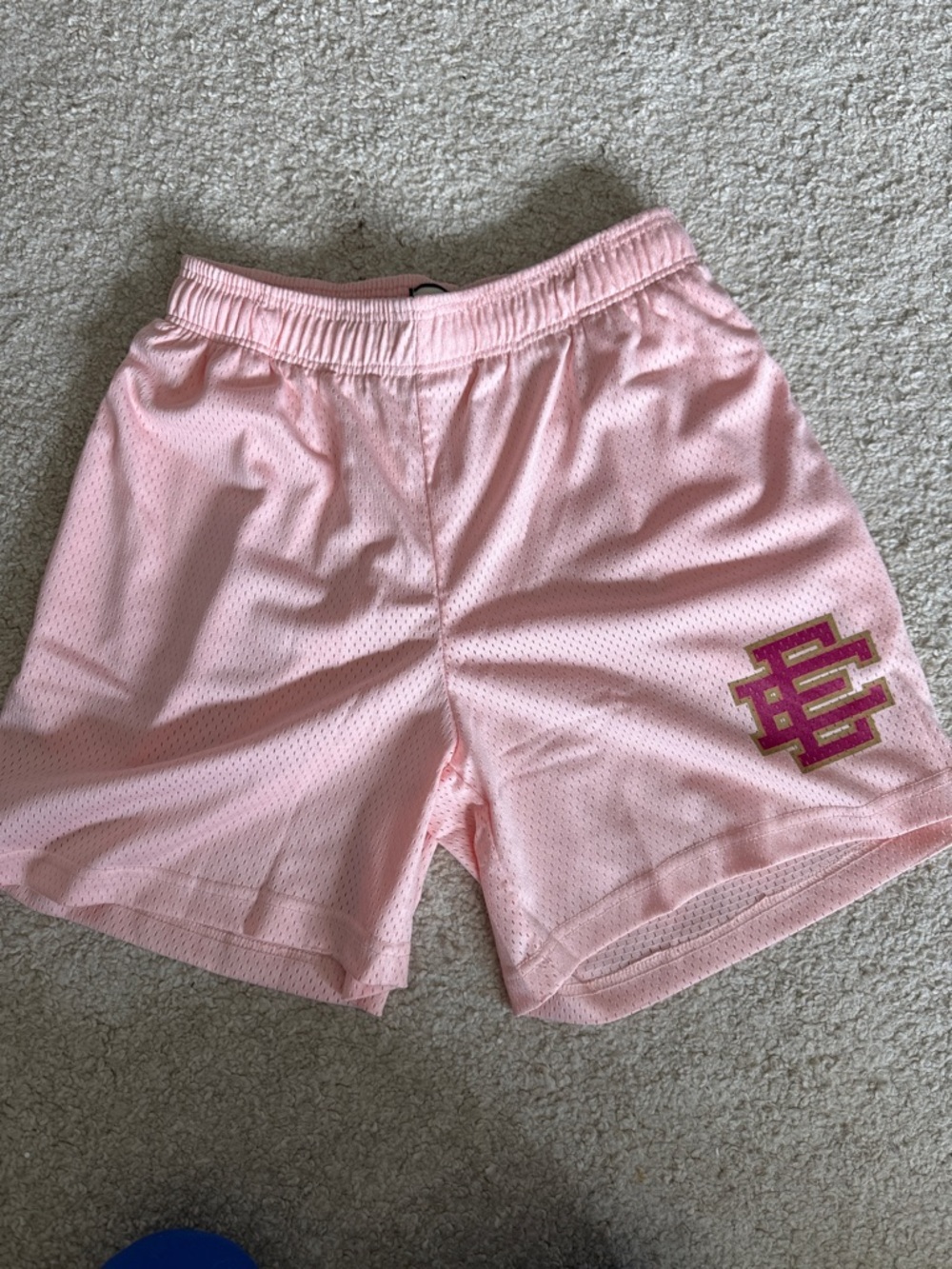 Eric Emanuel Light Pink Mesh Athletic Shorts brand new never worn